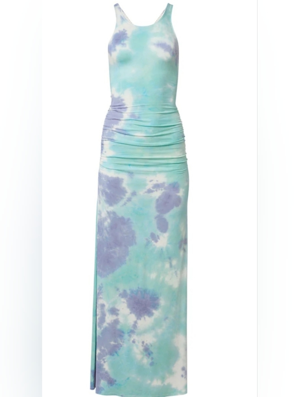 NWT VENUS Strappy Back Tie-Dye Tank Maxi Dress - Aqua Multi - Picture 5 of 8
